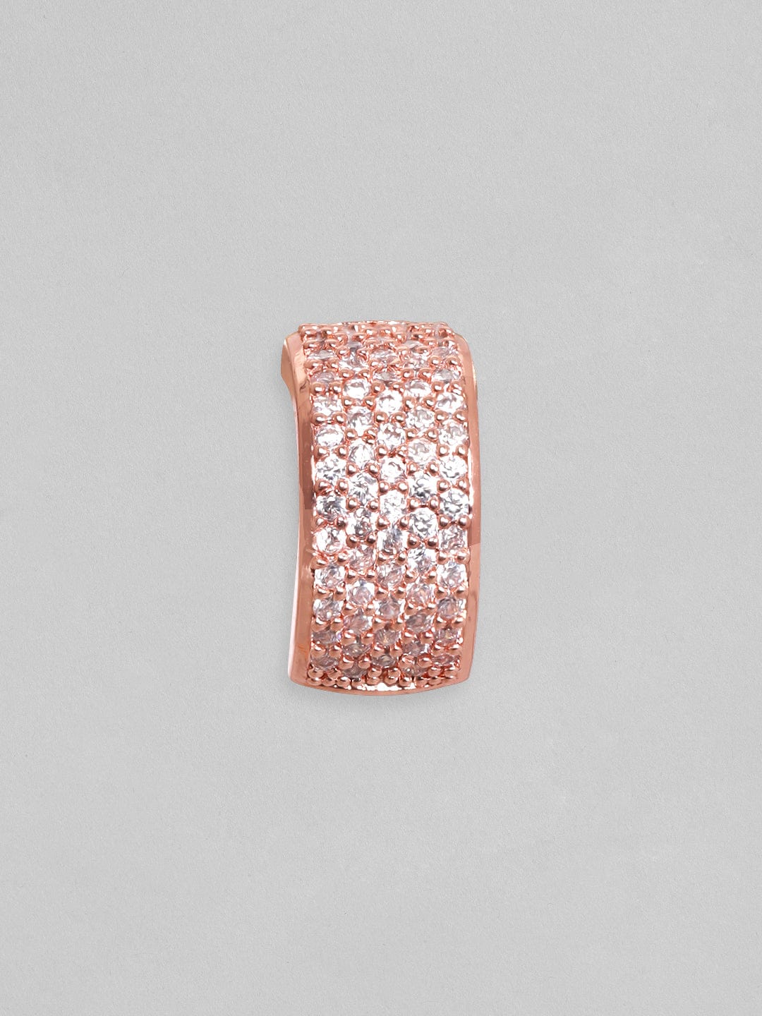 Rubans 18KT Rose Gold-Plated Circular Hoop Earrings Earrings