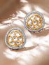 Rubans 22K Gold plated Kundan & Zirconia Stud Earring Earrings