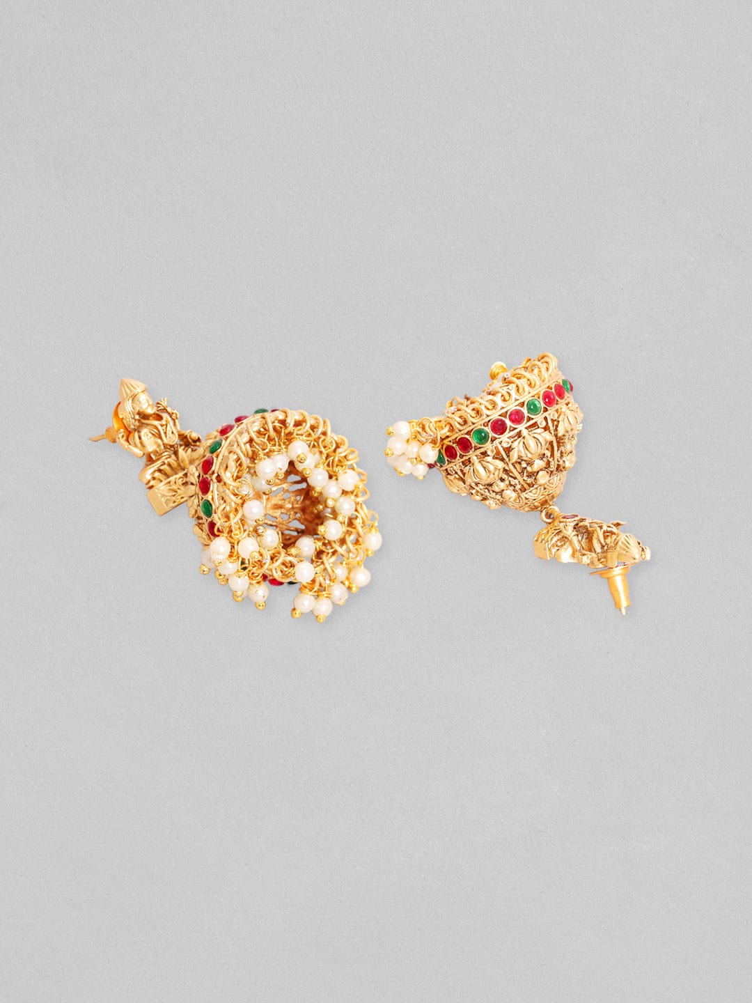 Rubans 22K Gold Plated Temple Jewellery Set Necklace Set