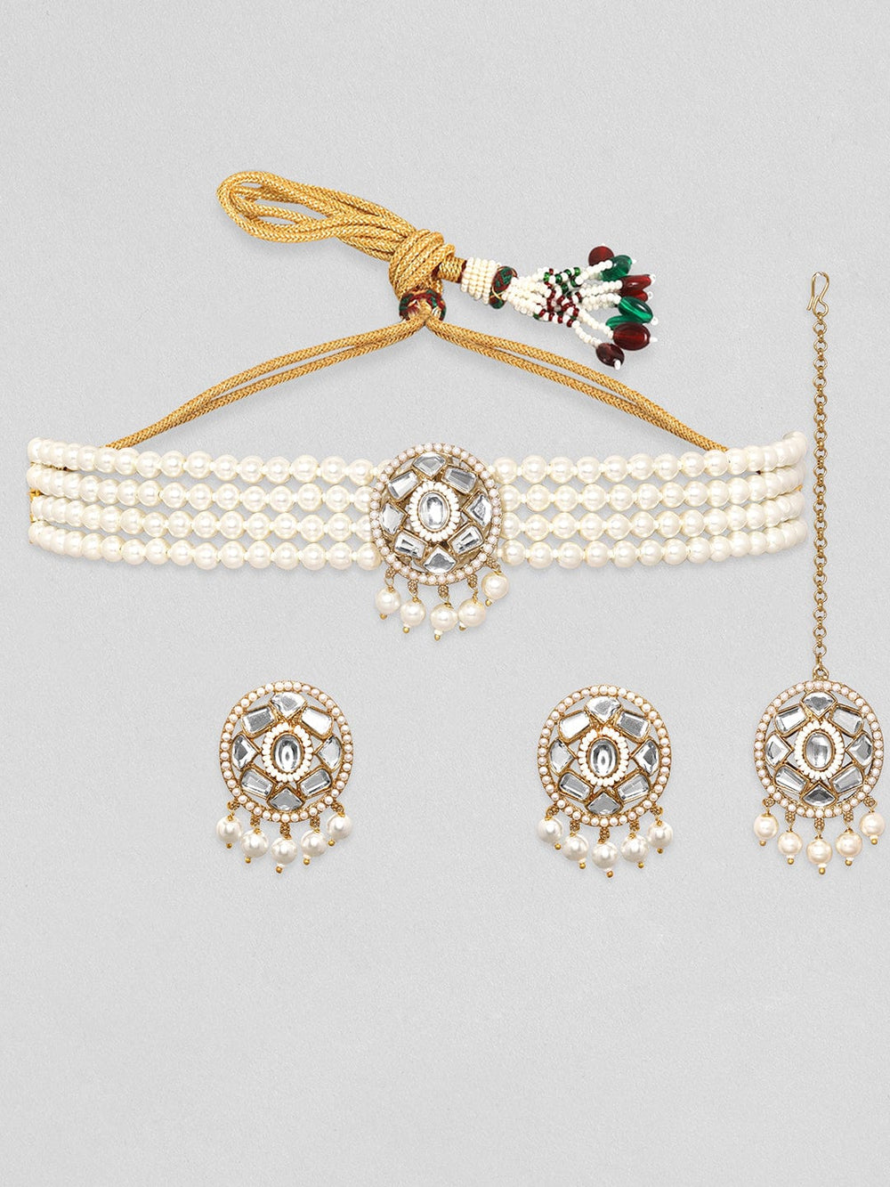 Cream Pearl Jewellry Set Online