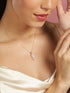 Rubans 25 Silver 18K Rose Gold Plated Double Layer Heart Pendant Necklace Necklaces, Necklace Sets, Chains & Mangalsutra
