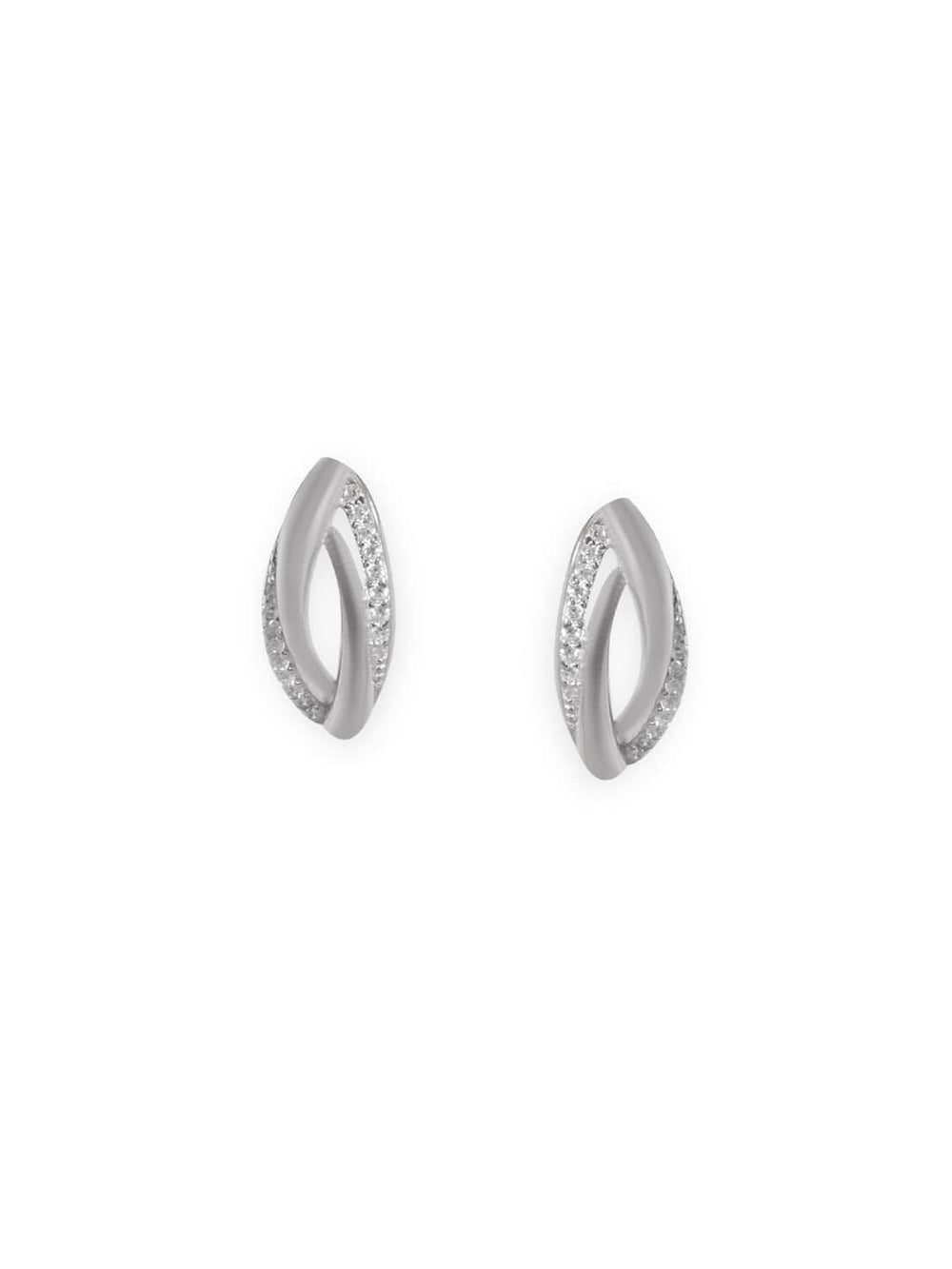 Rubans 925 Silver Brilliance Beyond Measure 925 Silver AD Hoop Earrings Earrings