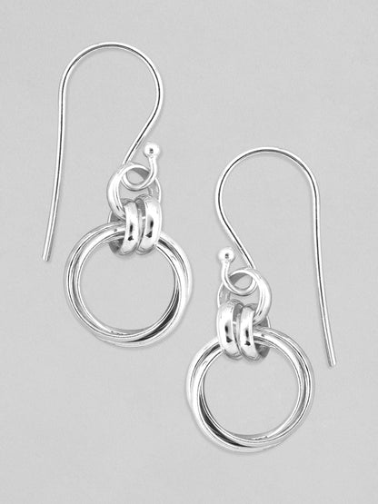 Rubans 925 Silver Embrace The Entangled Drop Earrings. Earrings