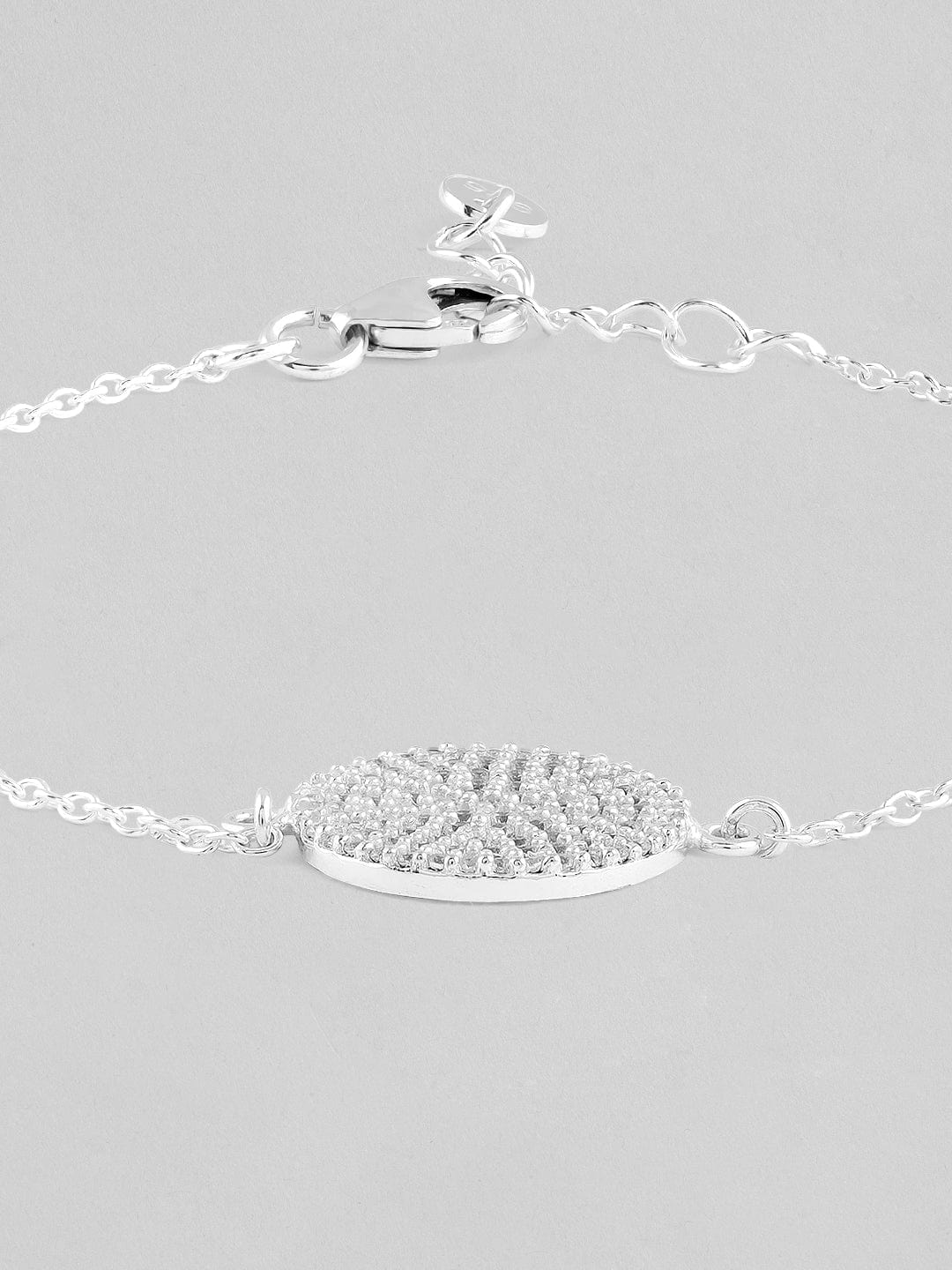 Rubans 925 Silver Shimmery Circle Bracelet Bangles &amp; Bracelets