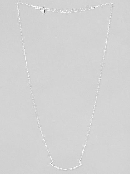 Rubans 925 Silver The Celestial Curve Pendant Necklace Chain &amp; Necklaces