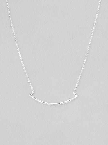 Rubans 925 Silver The Celestial Curve Pendant Necklace Chain &amp; Necklaces