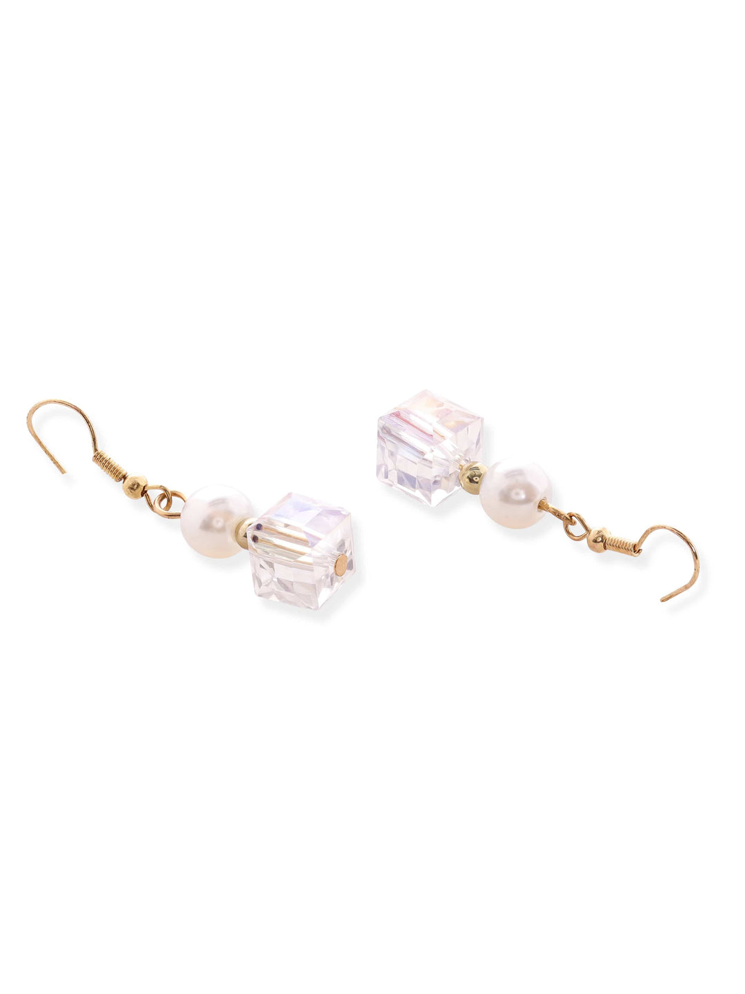 Rubans Cream Pearl & Crystal Beaded Classy Necklace Set Jewellery Sets