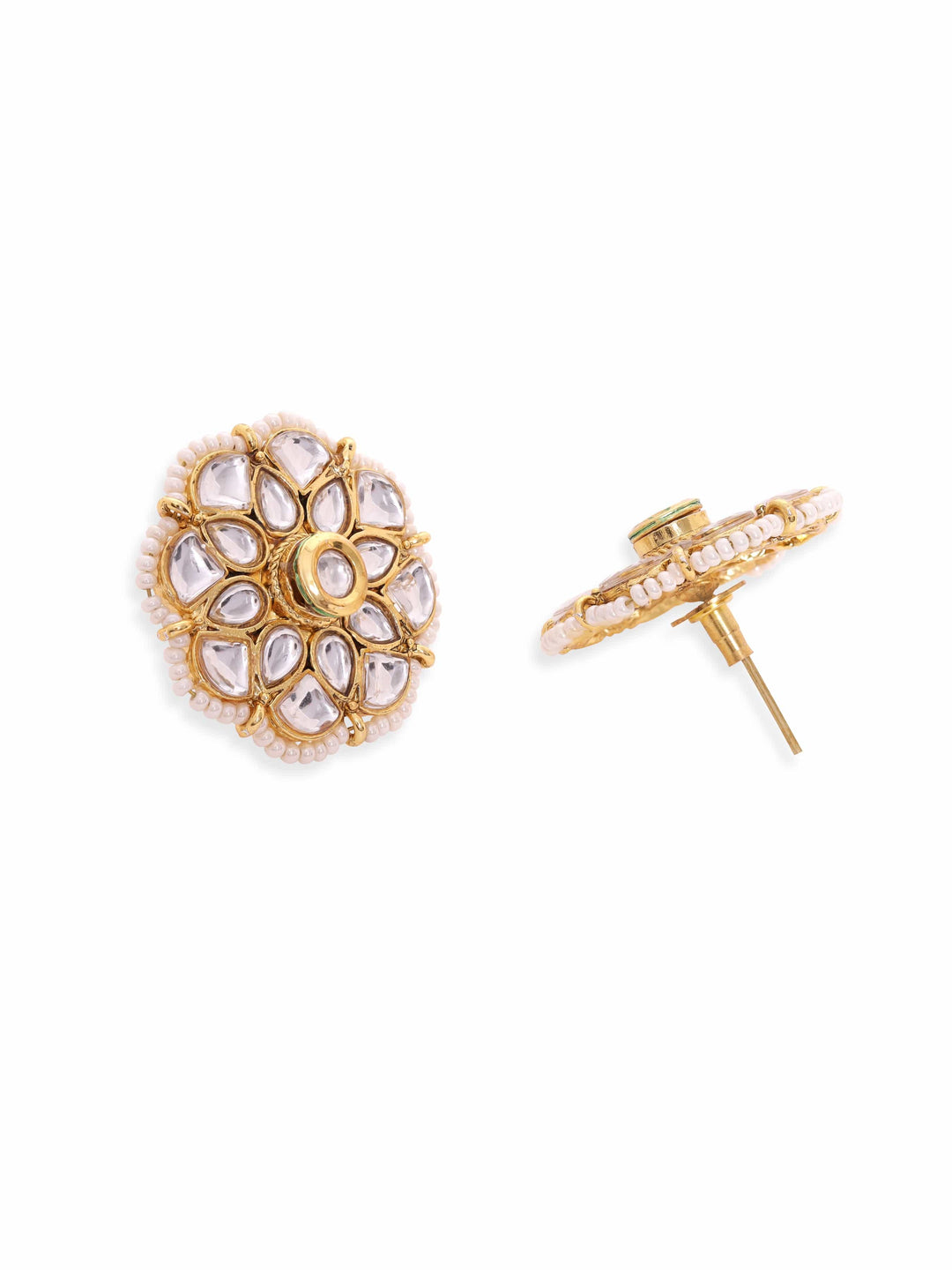 Rubans Ethereal Elegance 22K Gold Plated Kundan and Pearl beaded Choker jewelry Set Jewellery Sets