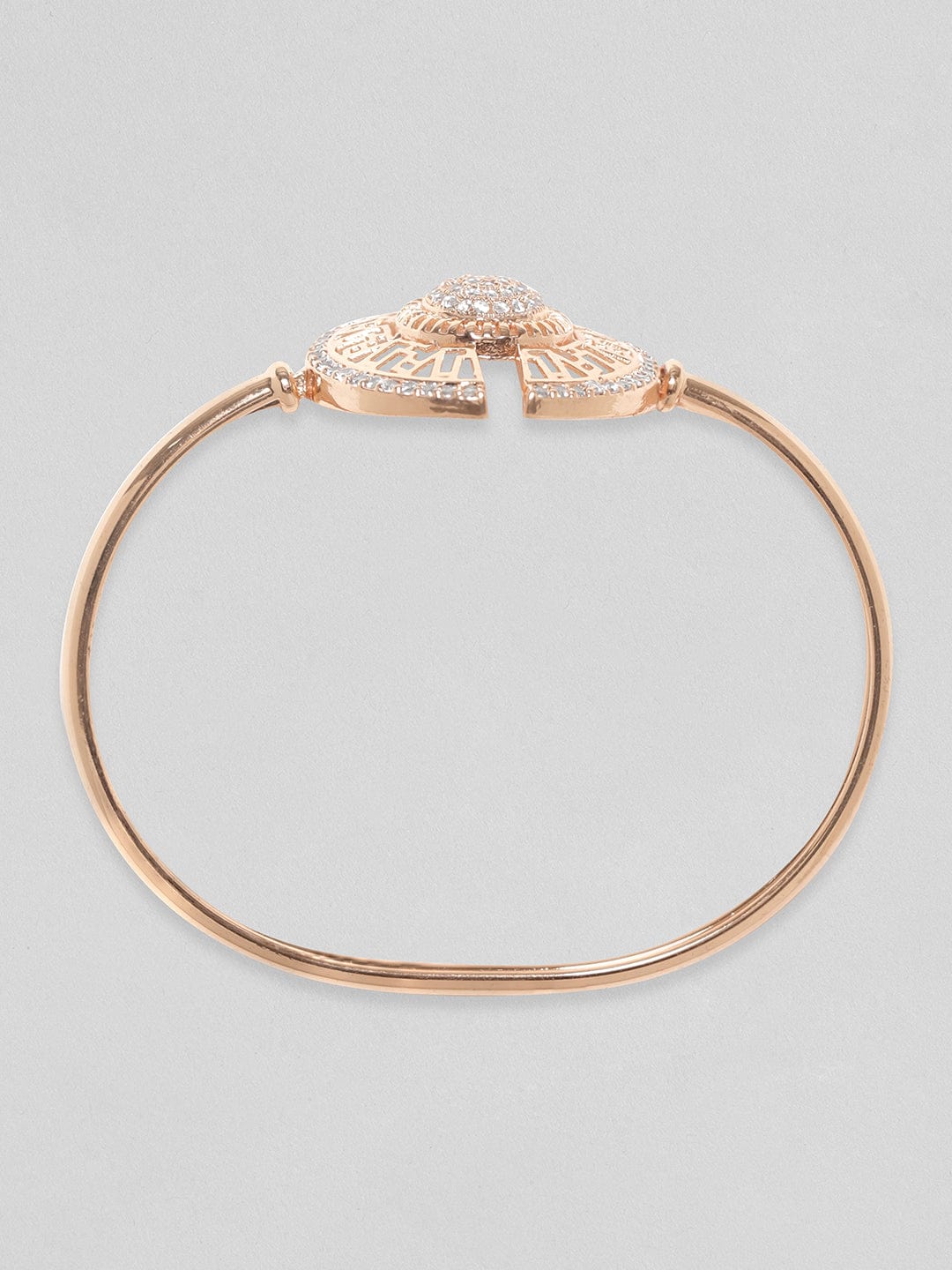 Rubans Gold-Plated Cubic Zirconia Bangle-Style Bracelet Bangles & Bracelets