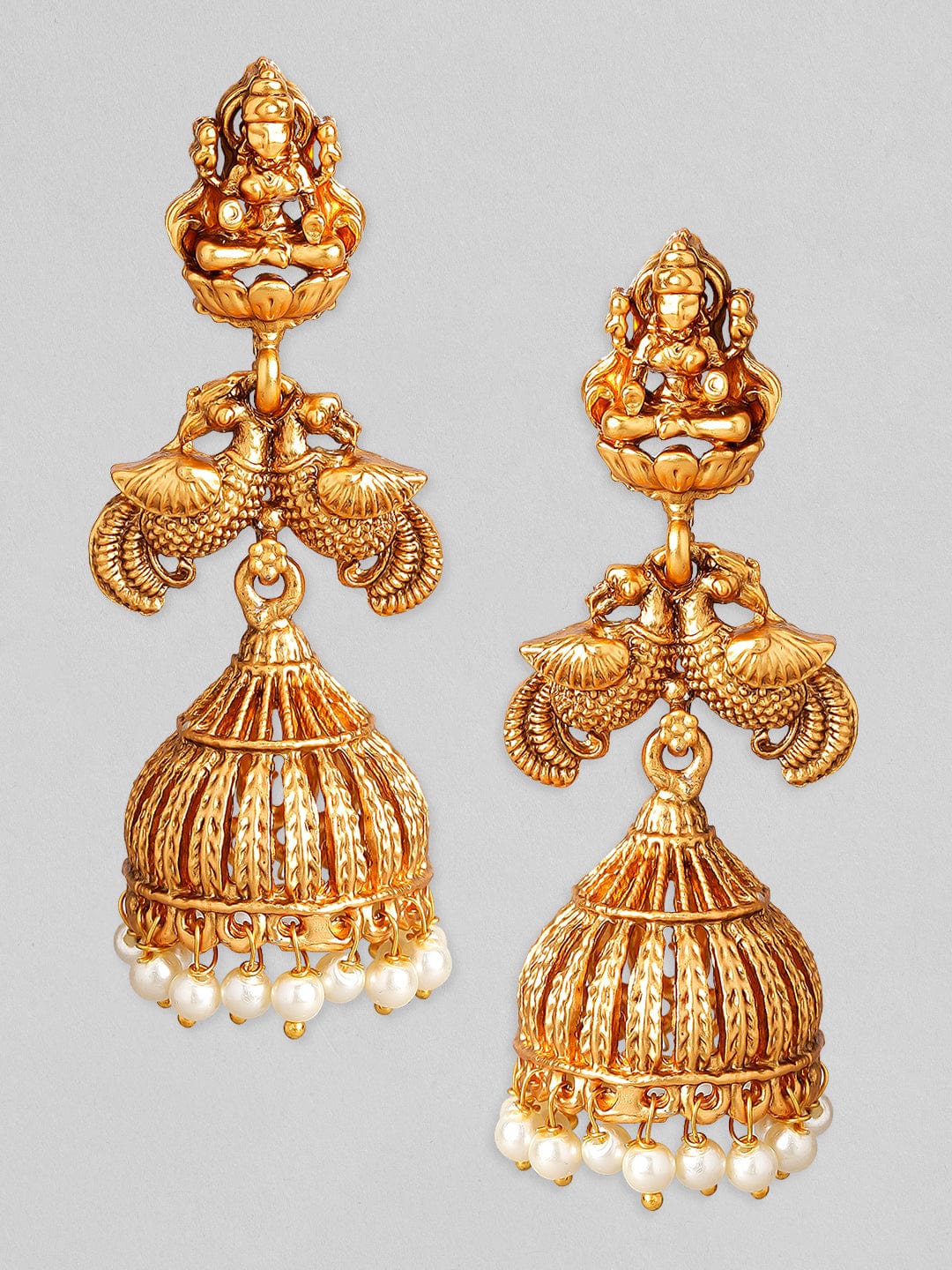 Silver Plated Oxidised Dome Shaped Jhumka Earrings  Silvermerc Designs