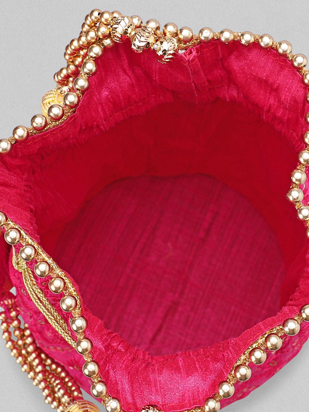 Rubans Hot Pink Potli Bag Handbag &amp; Wallet Accessories