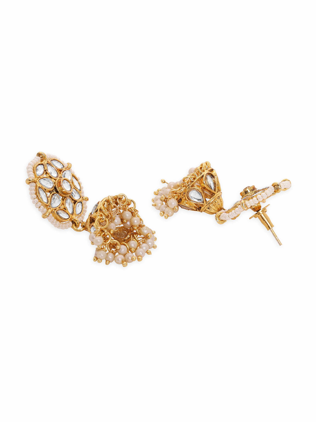 Rubans Opulent Reverie 22K Gold Plated Kundan and Pearl beaded Choker jewelry Set Jewellery Sets