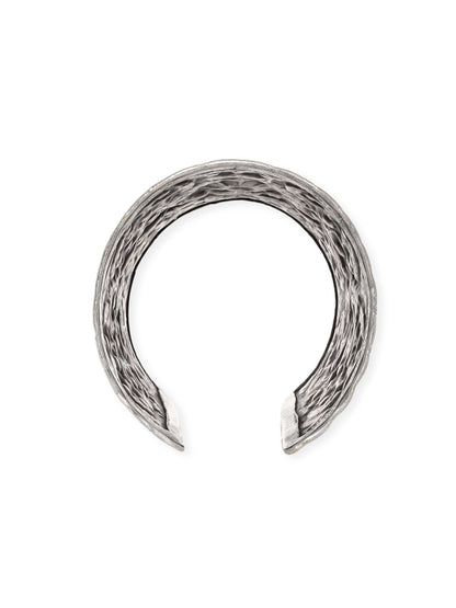 Rubans Oxidized Silver Plated embossed Handcrafted small handcuff Bangles &amp; Bracelets
