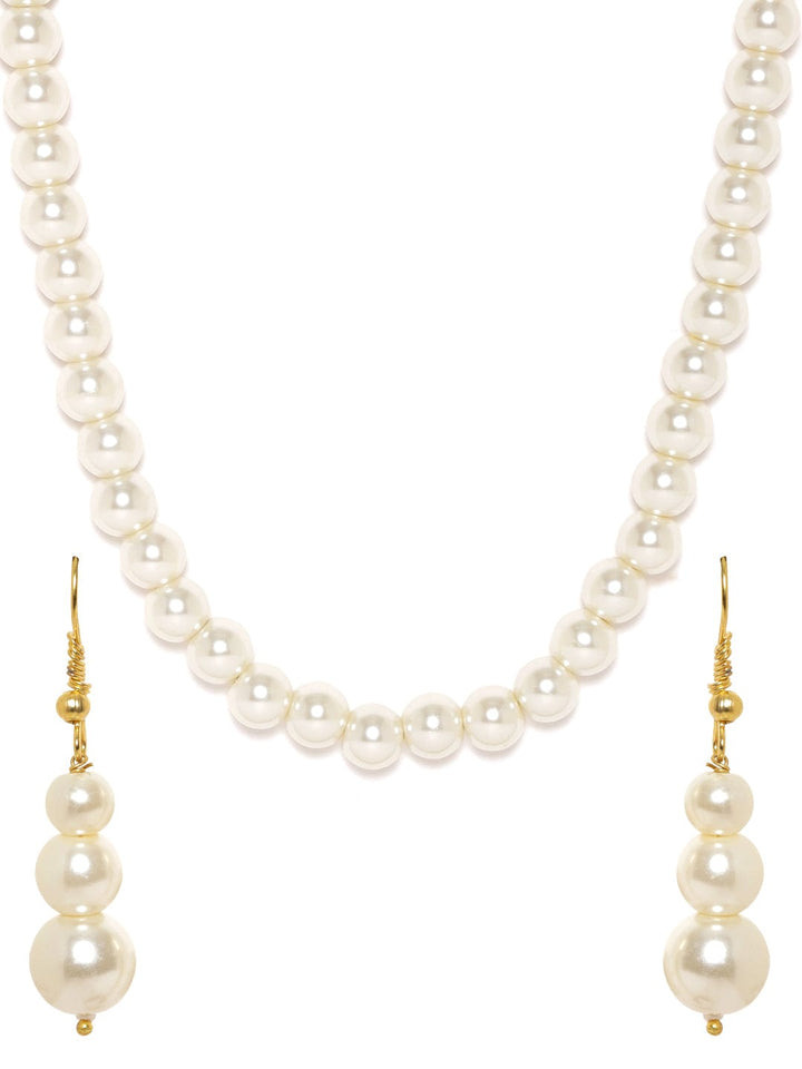 Rubans Pearlescent Perfection Exquisite Beaded Necklace Set Jewellery Sets