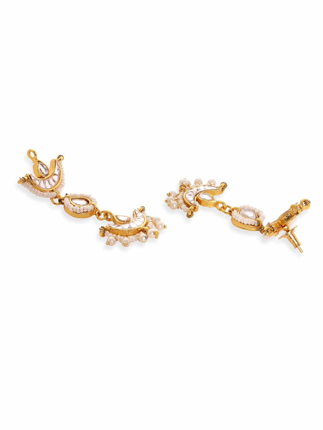 Rubans Regal Radiance 22k gold plated Pearl beaded kundan choker jewelry set Jewellery Sets