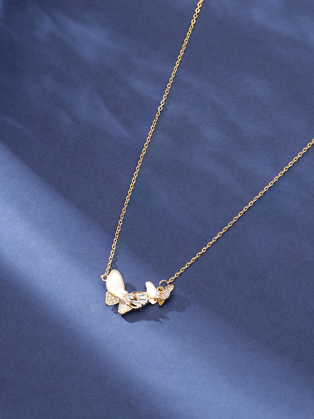 Gold Plated Butterfly Pendant Chain