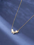Rubans Voguish 18K Gold plated Enamel & Zirconia Studded Butterfly pendant chain Chain & Necklaces
