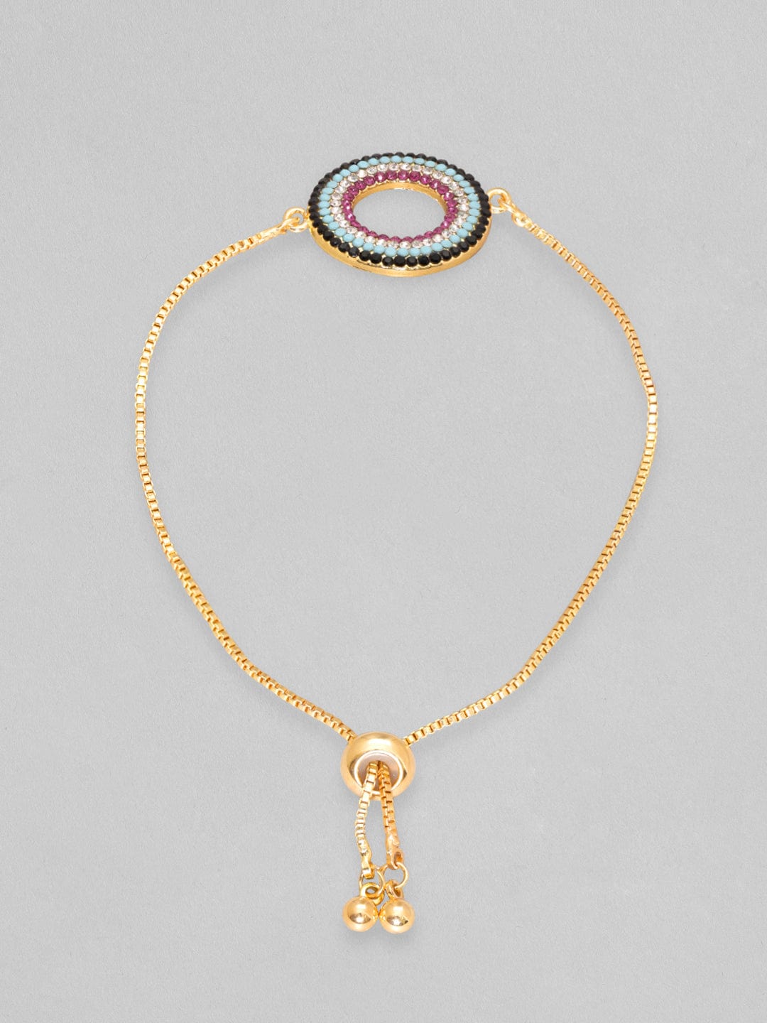 Rubans Voguish Circle Of Life Multicolor Adjustable Bracelet Bangles &amp; Bracelets