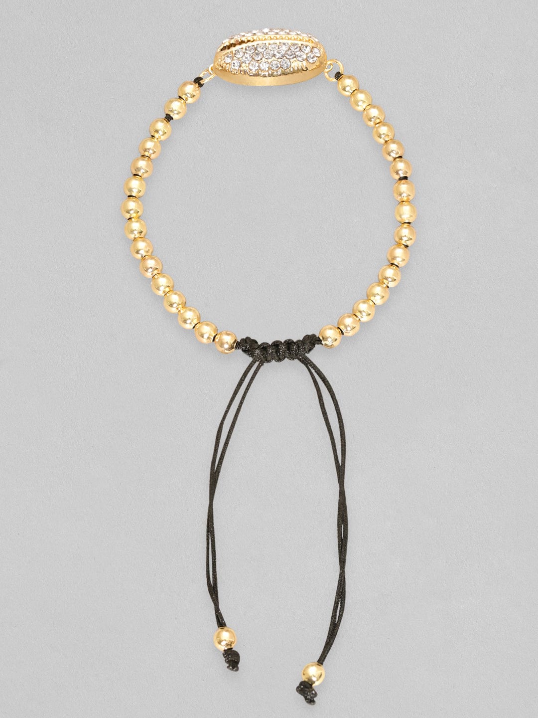Rubans Voguish Gold Plated Bead Bracelet Bangles &amp; Bracelets