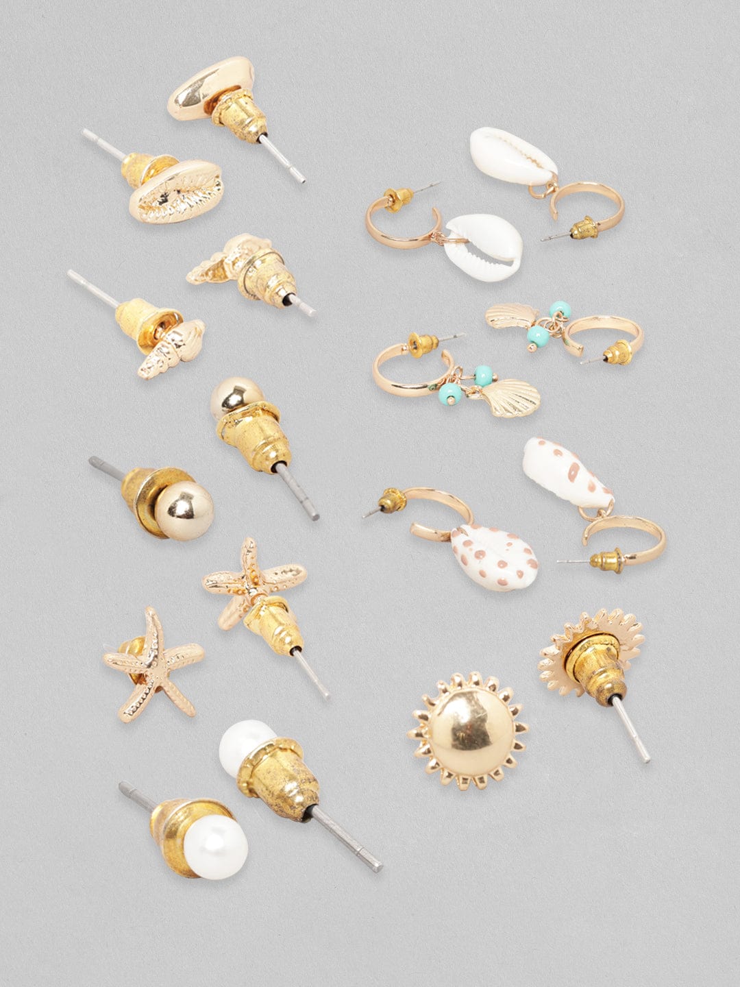 Rubans Voguish Gold-Plated Classic Studs Earrings Earrings