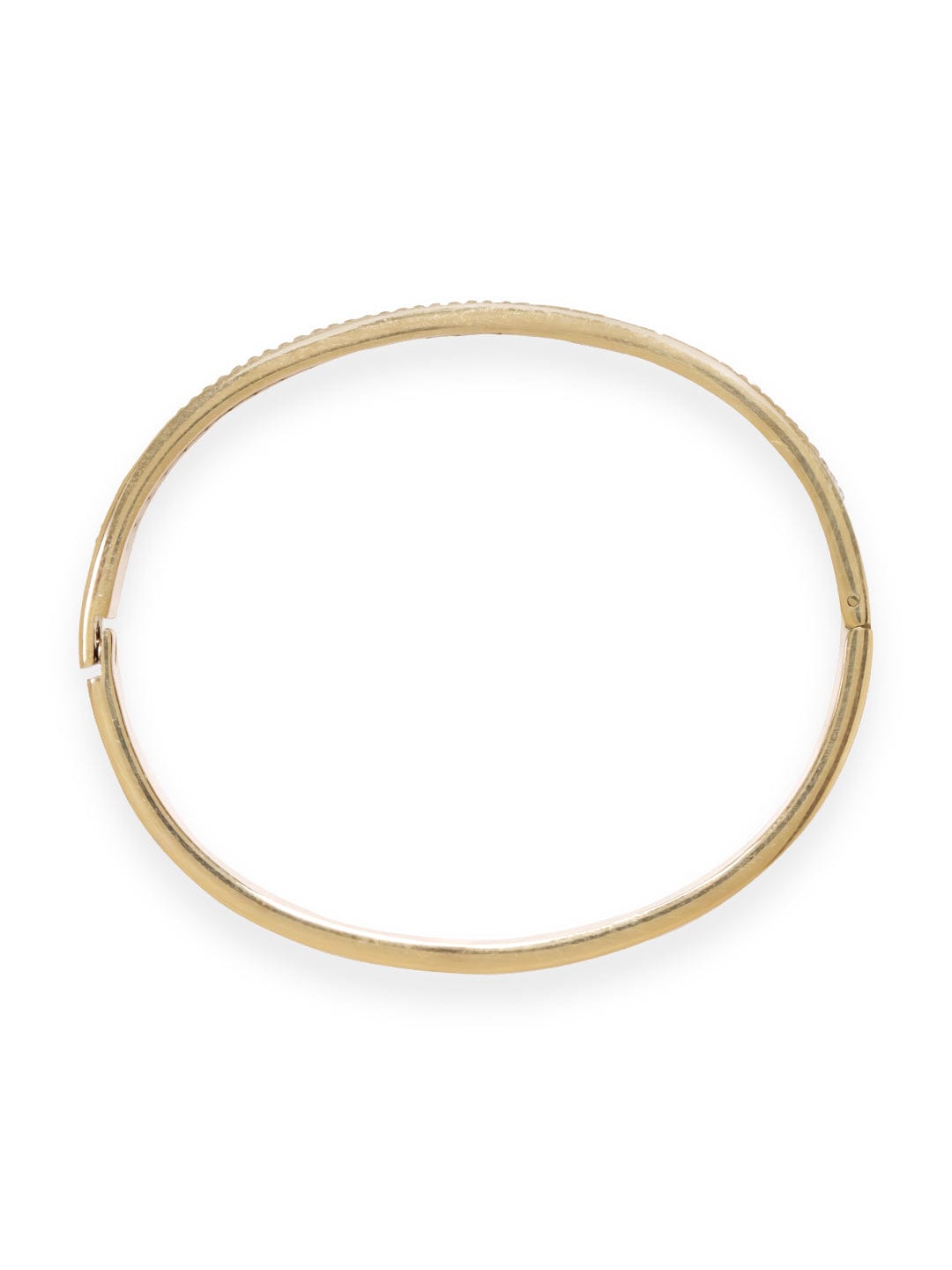 Rubans Voguish Gold Plated Dazzling Zirconia Studded Bracelet Bangles &amp; Bracelets