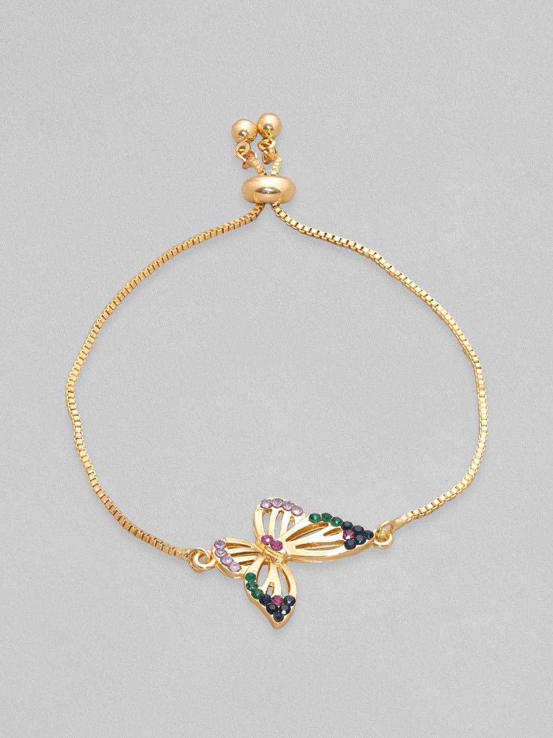 Rubans Voguish Gold-Plated Mystic Butterfly Adjustable Bracelet Bangles &amp; Bracelets