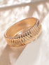 Rubans Voguish Gold Plated Striped Bracelet Bangles & Bracelets