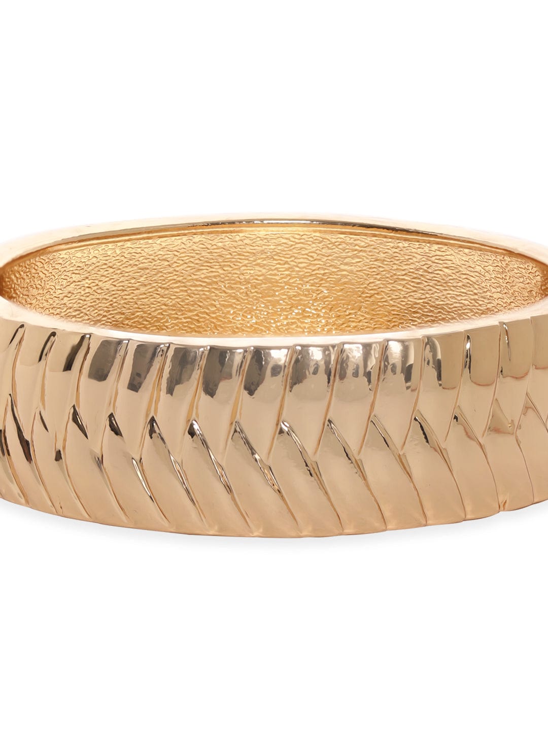 Rubans Voguish Gold Plated Striped Bracelet Bangles &amp; Bracelets