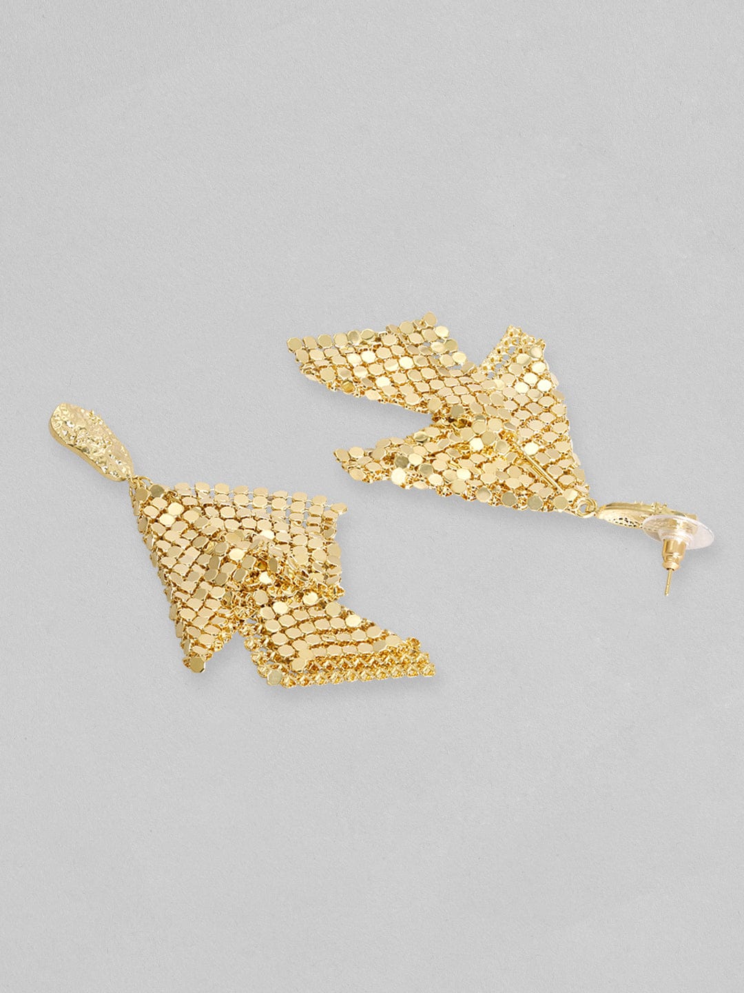 Rubans Voguish Gold-Toned Classic Drop Earrings Earrings