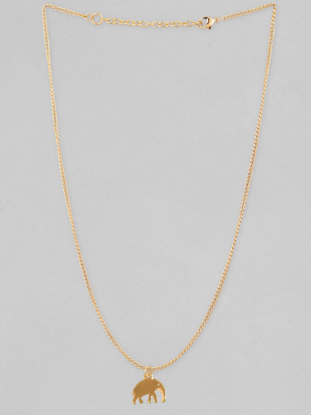 Rubans Voguish Gold-Toned Red Gold-Plated Handcrafted Necklace Chain &amp; Necklaces