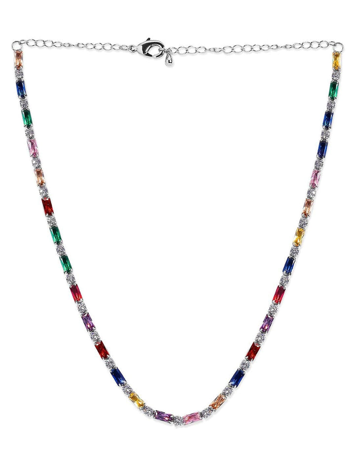 Rubans Voguish Silver-Toned Necklace Chain & Necklaces