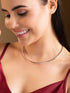 Rubans Voguish Silver-Toned Plain Necklace Necklaces, Necklace Sets, Chains & Mangalsutra
