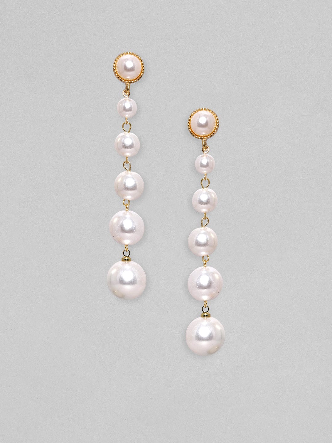 Rubans Voguish String Of Pearl Dangle Earrings Earrings