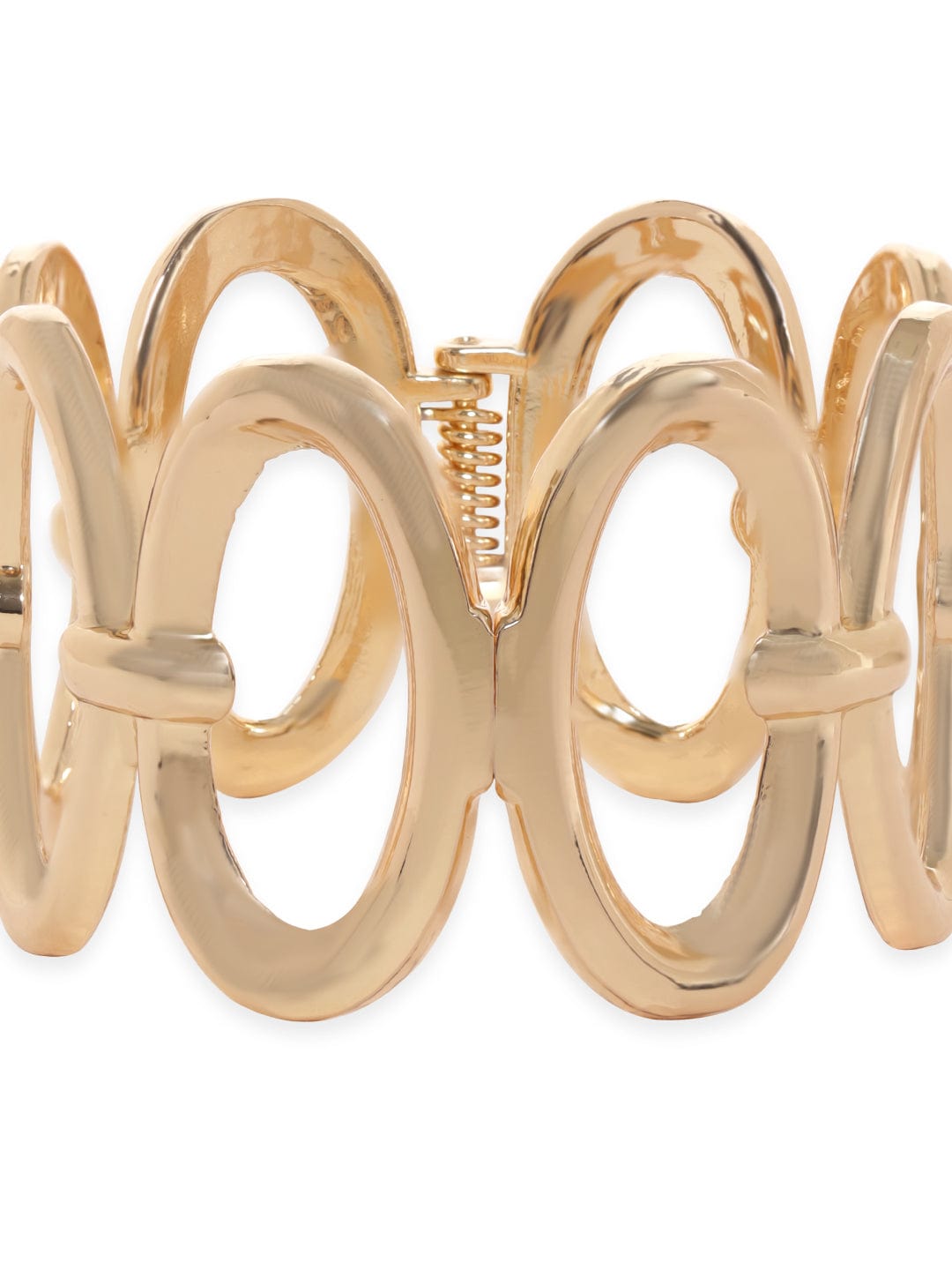 Rubans Vogusih Gold Plated Oval Pattern Statement Bracelet Bangles &amp; Bracelets