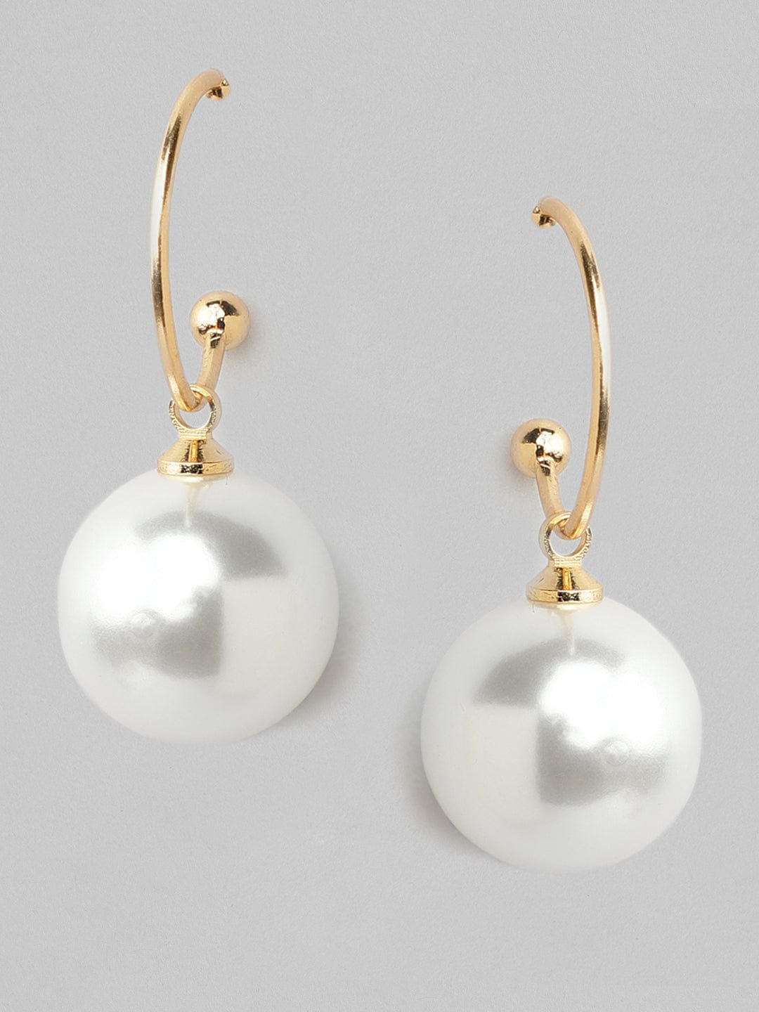Rubans White statement pearl drop earrings Earrings