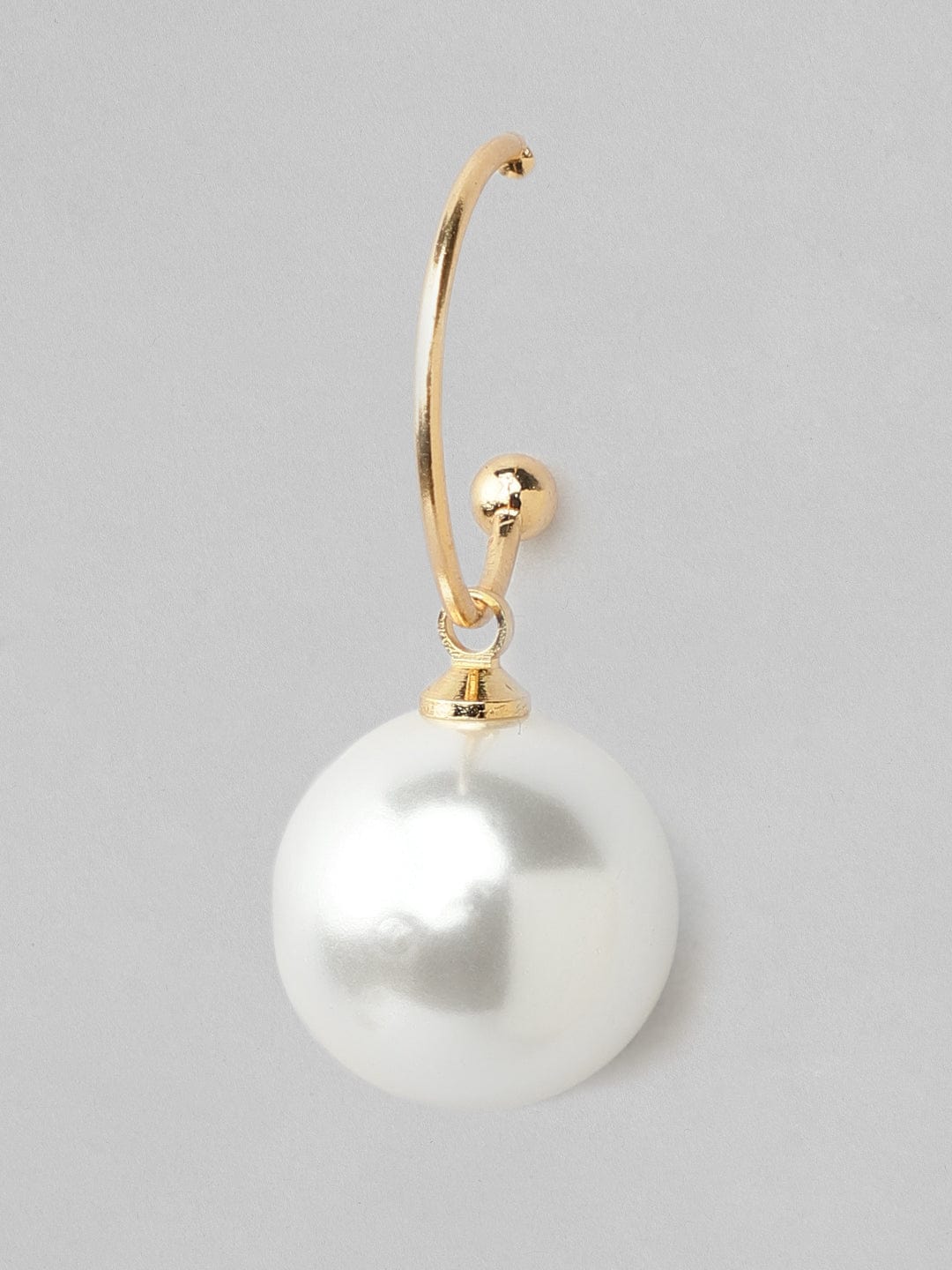 Rubans White statement pearl drop earrings Earrings