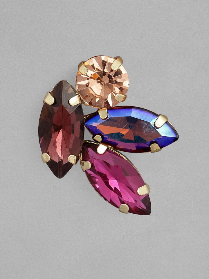 Tokyo Talkies x Rubans Fashion Accessories Handcrafted Color Stone Stud Earrings Earrings