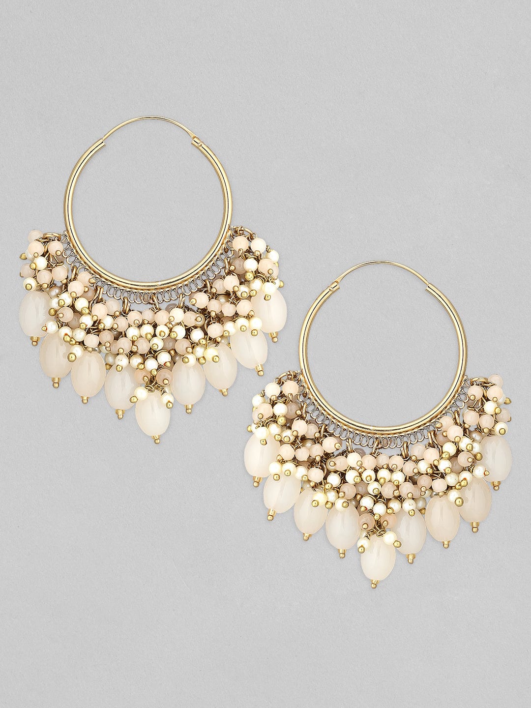 Rubans 22k Gold-Plated Handcrafted Gold Chandbali Earrings Earrings