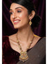 Rubans 24K Gold Plated Handcrafted White Kundan & Antique Gold Filigree Beads Necklace Set Necklace Set