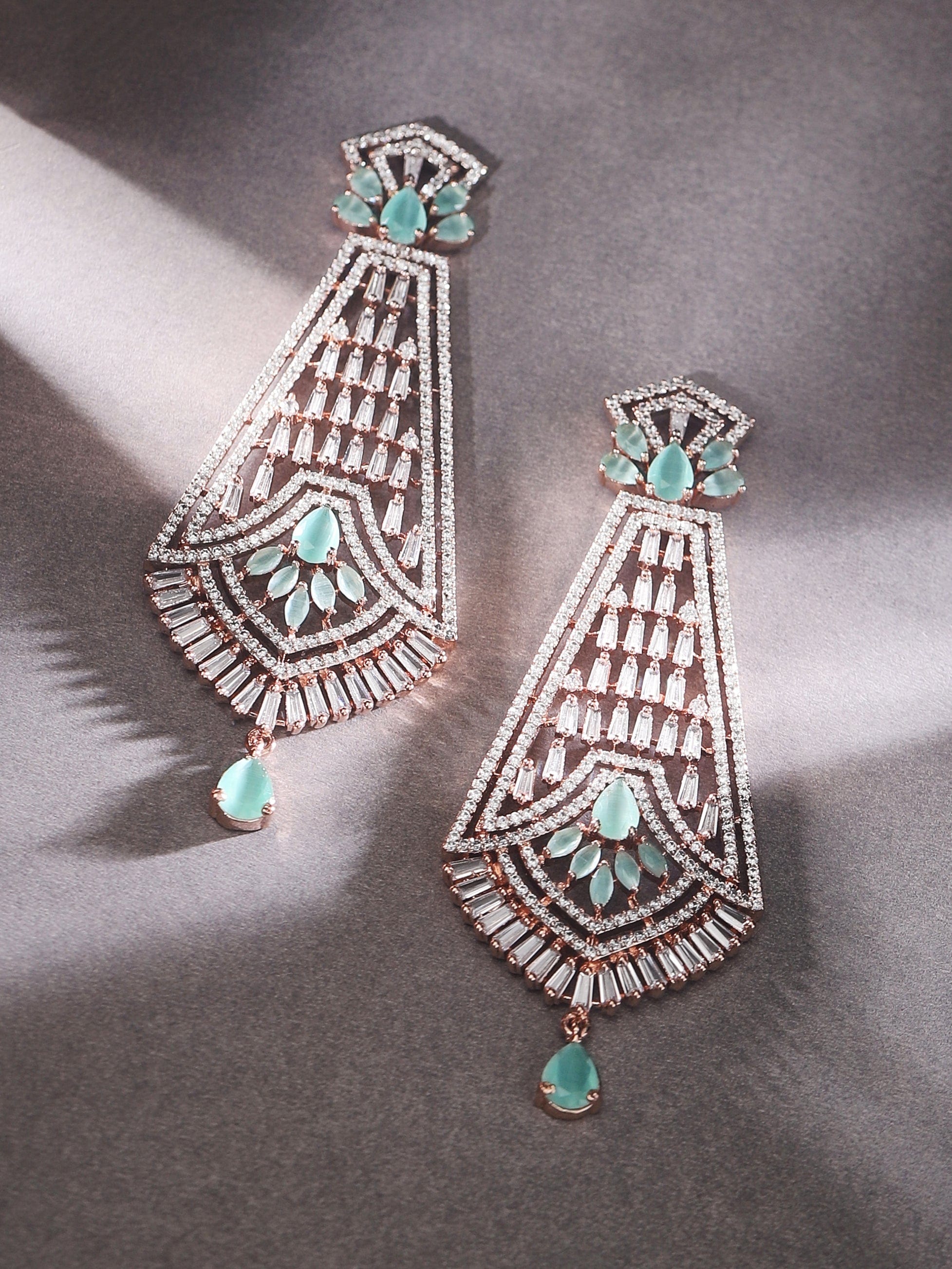 Fanha american diamond earrings