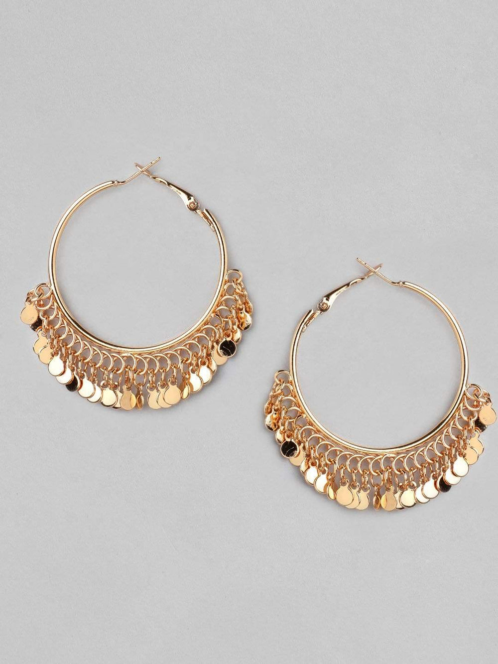 "Rubans Gold-Plated Classic Handcrafted Chandbalis" Earrings