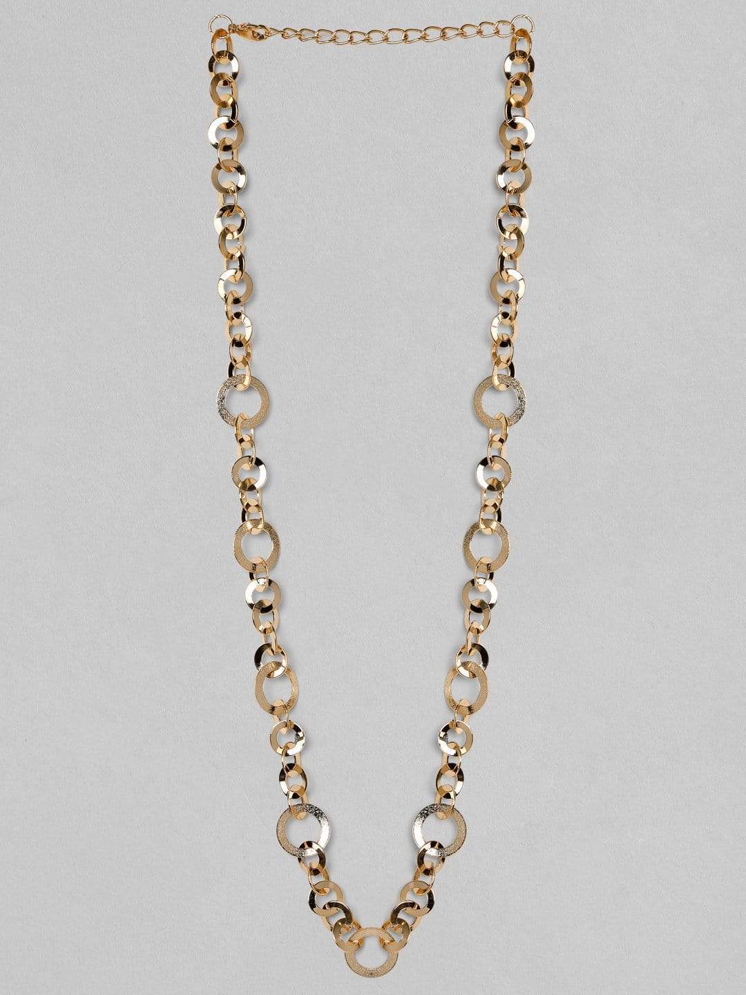 Rubans Gold Plated Long  Necklace Chain & Necklaces