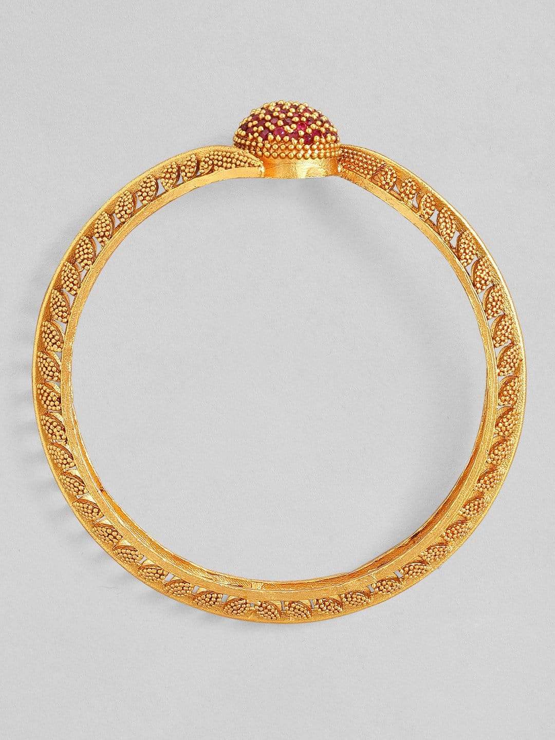 Rubans Gold Plated Red Enamel Set Of 2 Bangles Bangles &amp; Bracelets
