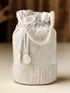 Rubans Off White Coloured Potli Bag With Embroided Design And Pearls. Handbag & Wallet Accessories