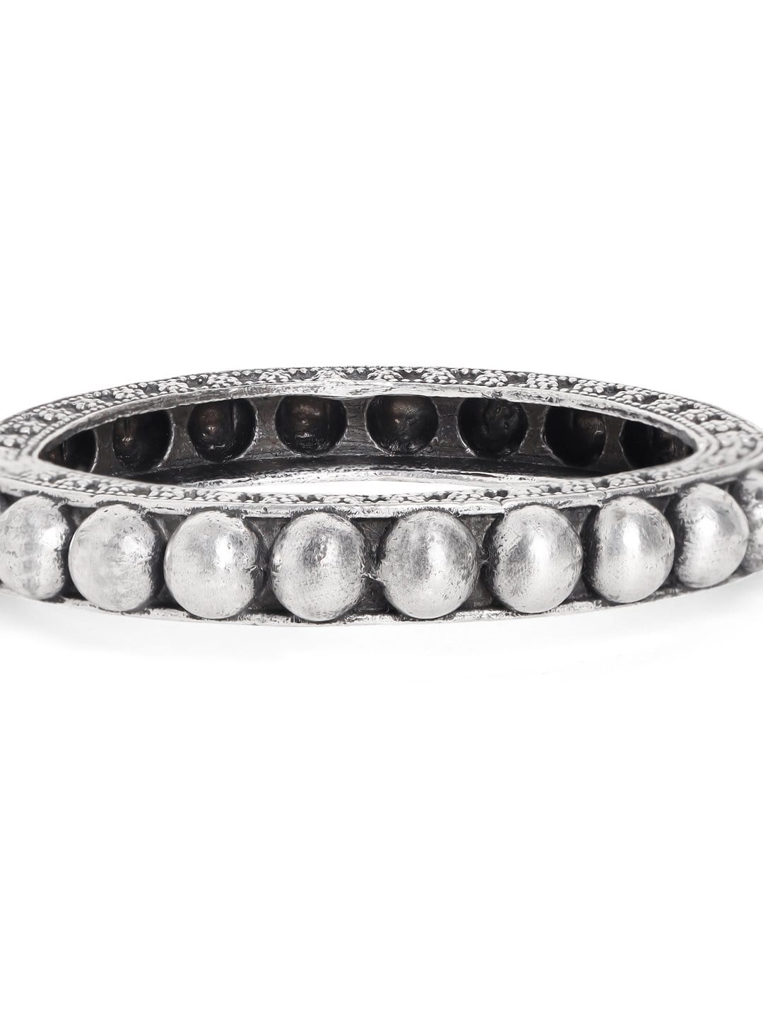 Rubans Oxidised Filigree Silver Plated Handcrafted Bracelet Bangles & Bracelets