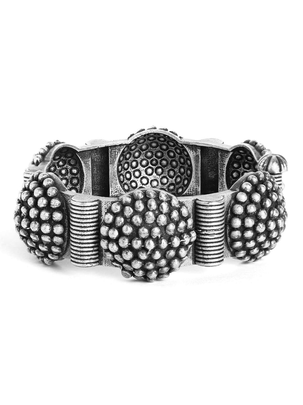 Rubans Oxidised Silver Plated Handcrafted Filligree Bracelet Bangles & Bracelets