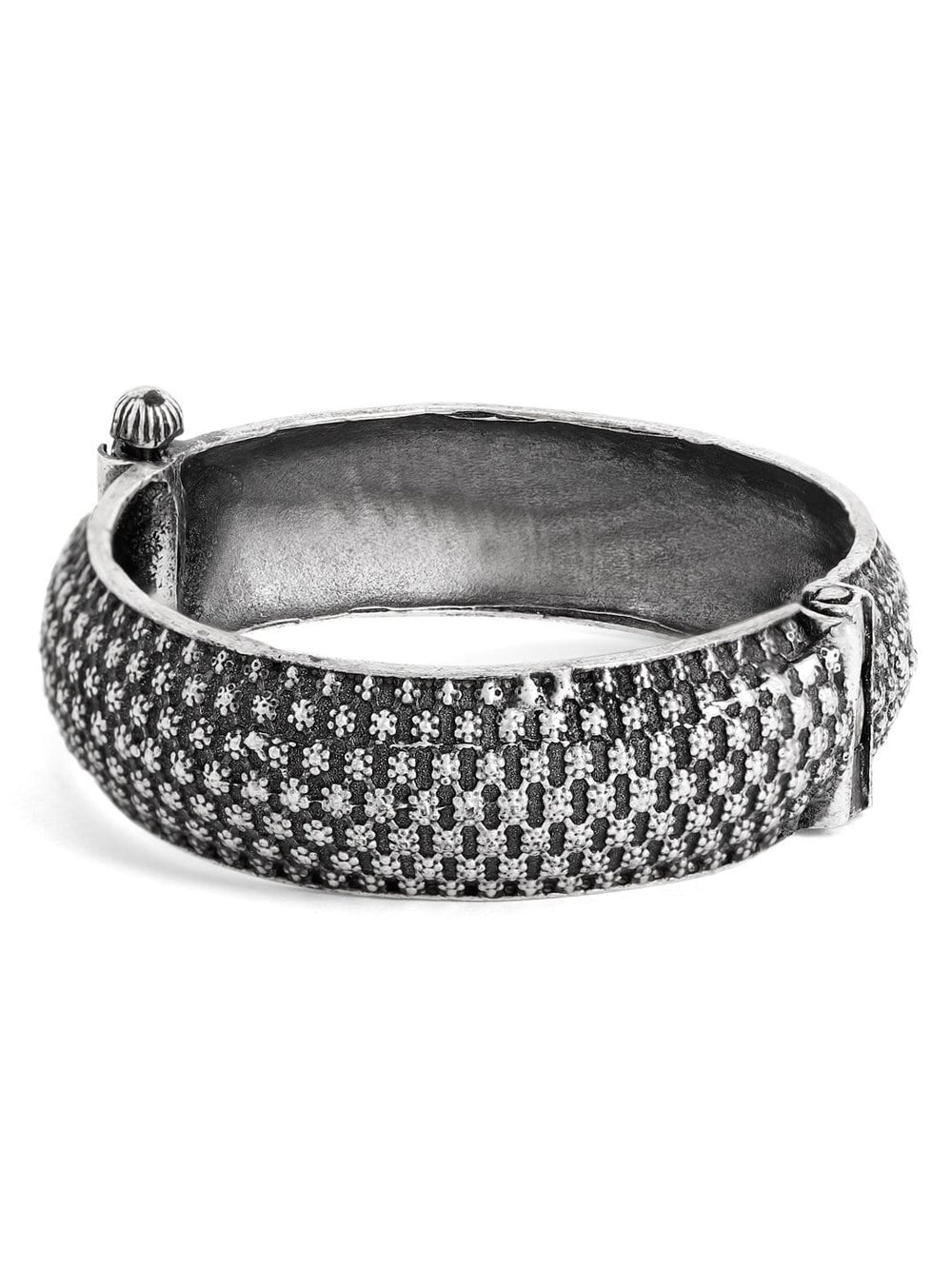 Rubans Oxidised Silver Plated Handcrafted Filligree Bracelet Bangles & Bracelets