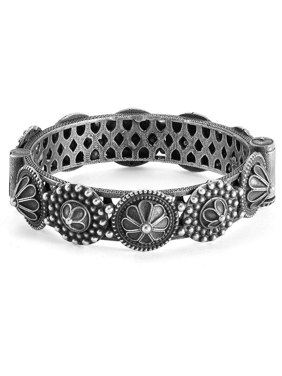 Rubans Oxidized Handcrafted Metal Bracelet Bangles &amp; Bracelets