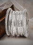 Rubans Silver Toned Bangle set Bangles & Bracelets