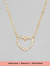 Rubans Voguish 18K Gold Plated Stainless Steel Waterproof Chain With Heart Charm. Chain & Necklaces